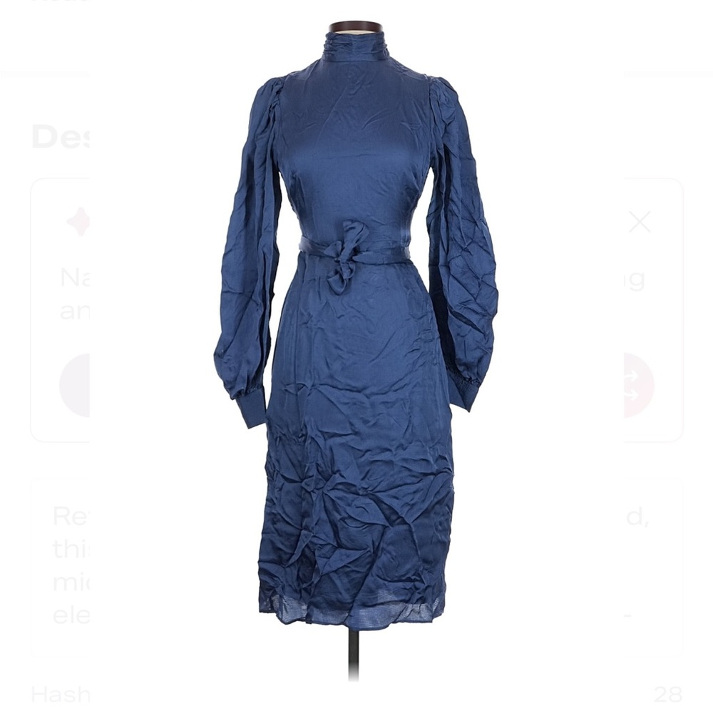 Hutch Purple Aline Midi Dress